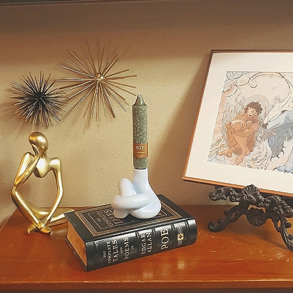 Vintage Ceramic Knot Candle Holder - Picture 3 of 10